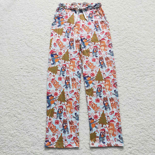 P0266 Adult Christmas Blue Pants