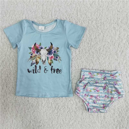 B6-12 Bull Tau Flower Thong Set
