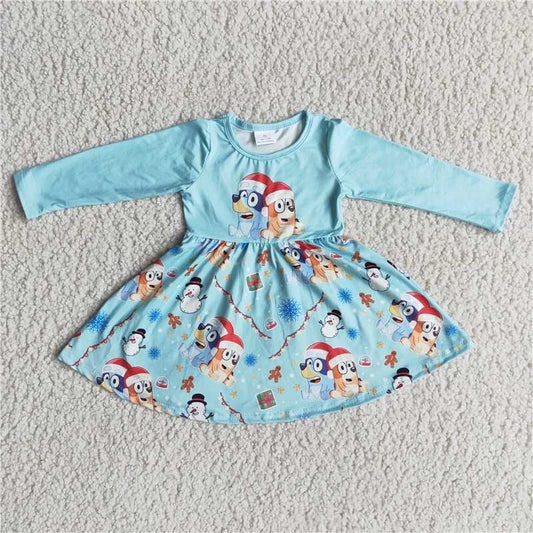 6 A20-27 snowman long sleeve skirt