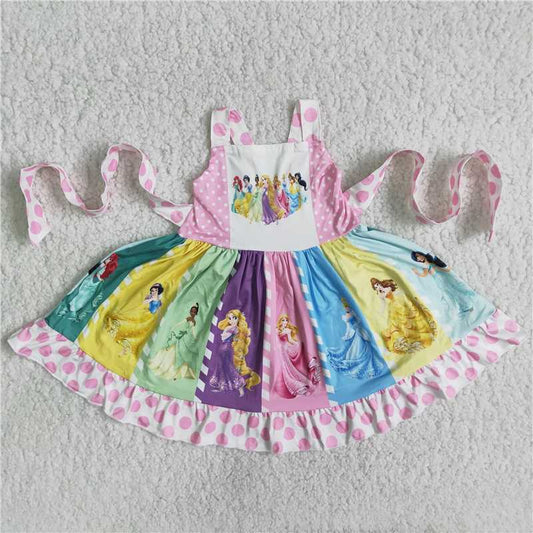 C0-23 New summer fashion Pink Princess Strap Dress