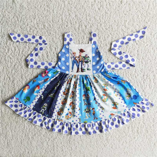 A2-10 New summer toy story polka dot skirt
