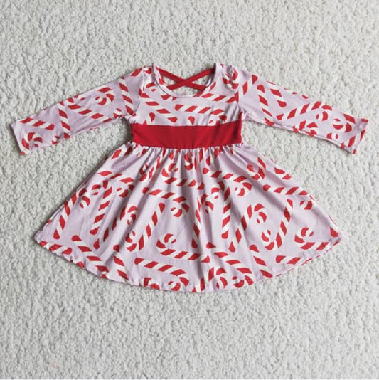 6 A12-18 christmas pink dress