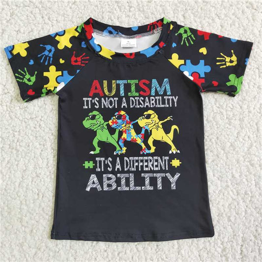 E3-20 Letter Short Sleeve Top