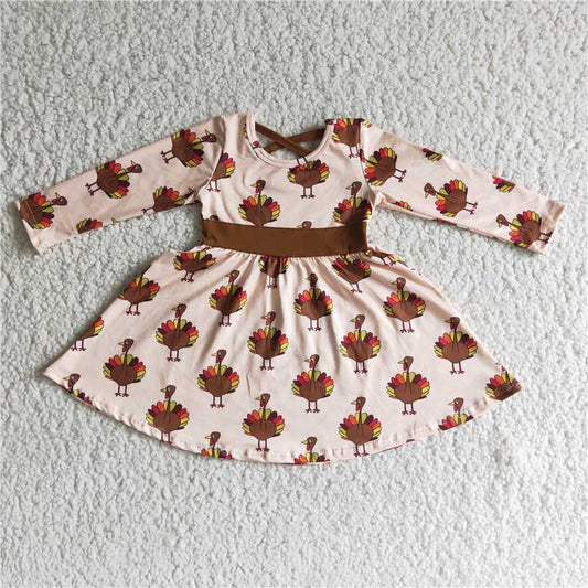 6 C10-19 turkey long sleeve dress