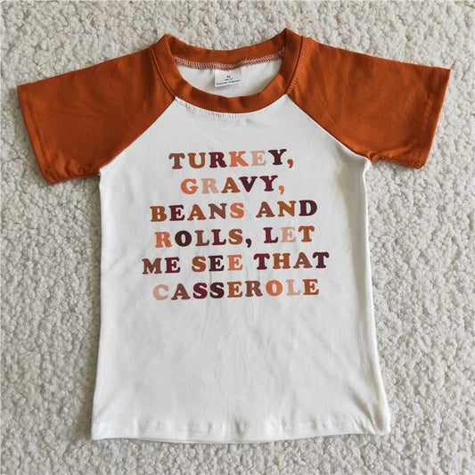 D5-3 Letter Short Sleeve Top