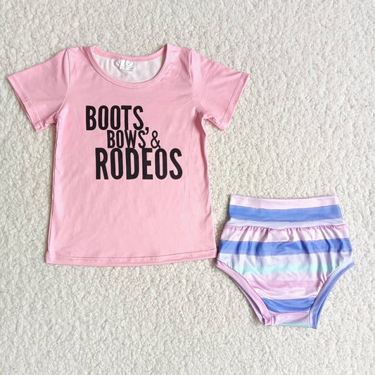 C4-20 Alphabet Colorful Striped Thong Set