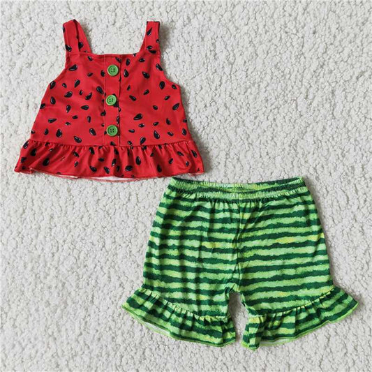 B0-28  watermelon suspender set