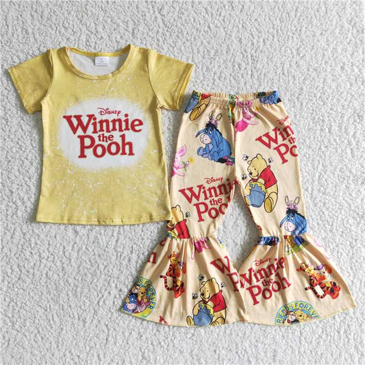 GSPO0014 CUTE BABY GIRLS CARTOON BEAR OUTFIT