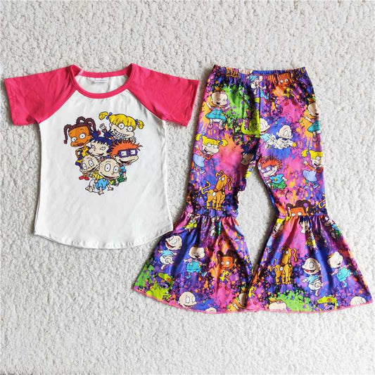 C1-4 Purple Braid Doll Short Sleeve Top
