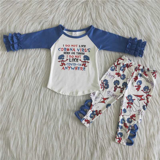 6 A26-11 Blue Lace Long Sleeve Suit