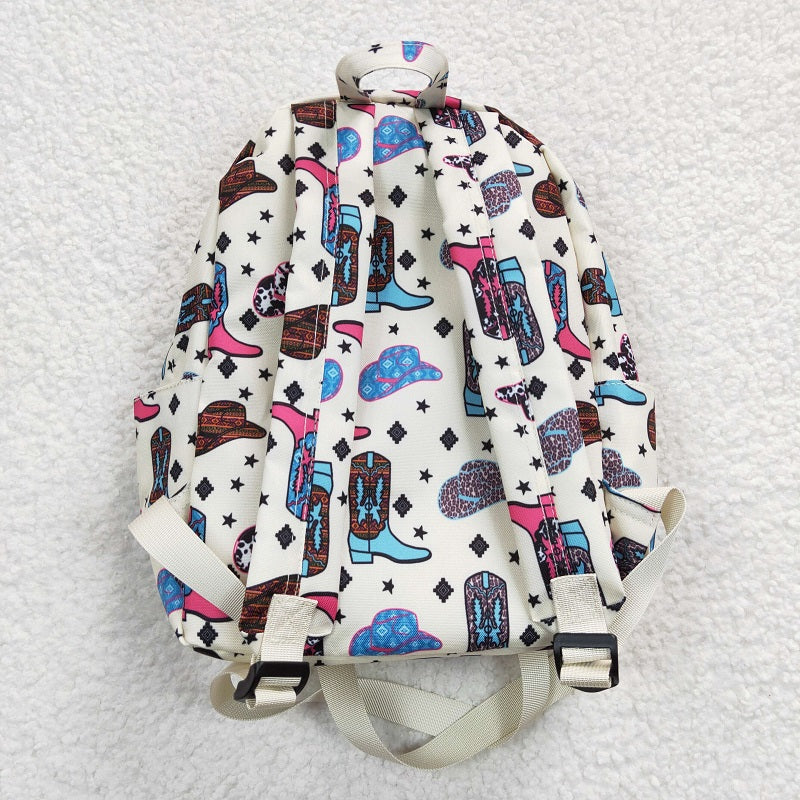 BA0045 Boots Hat Beige Backpack