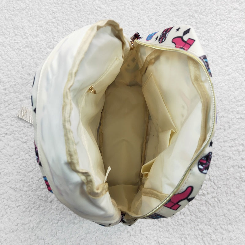 BA0045 Boots Hat Beige Backpack