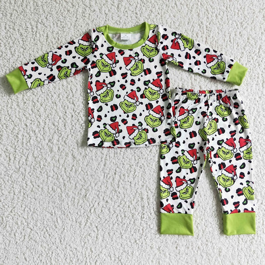 BLP0076 CHRISTMAS CARTOON BOYS PAJAMAS SET