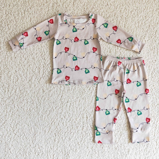 BLP0086 Boys Christmas Traffic Lights Long Sleeve Pants Set