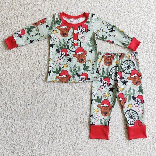 BLP0131 cow boys long sleeve outfit