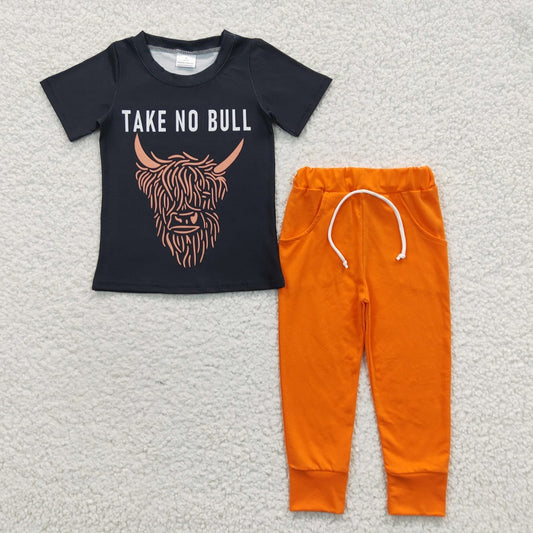 BSPO0099 Baby Boys Alpine Black Short Sleeve Trousers Suit