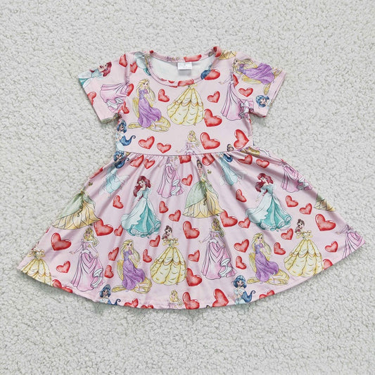 GSD0169  baby girl clothes princess valentines day dress