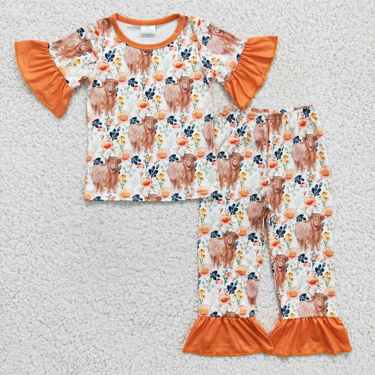 GSPO0222 Girls Alpine Gloria Short Sleeve Trousers Set