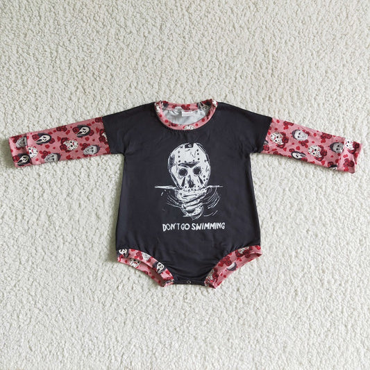 LR0124 Halloween Ghost Long Sleeve Romper