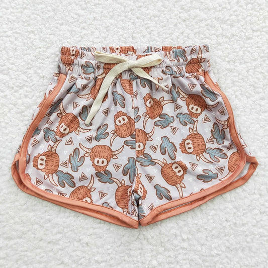 SS0089 Alpine Cactus Milk Silk Shorts Pants