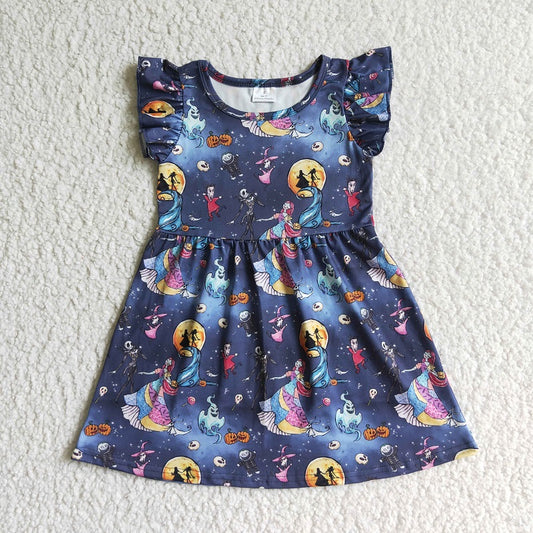 GSD0131  Zombie Bride Flying Sleeve Dress